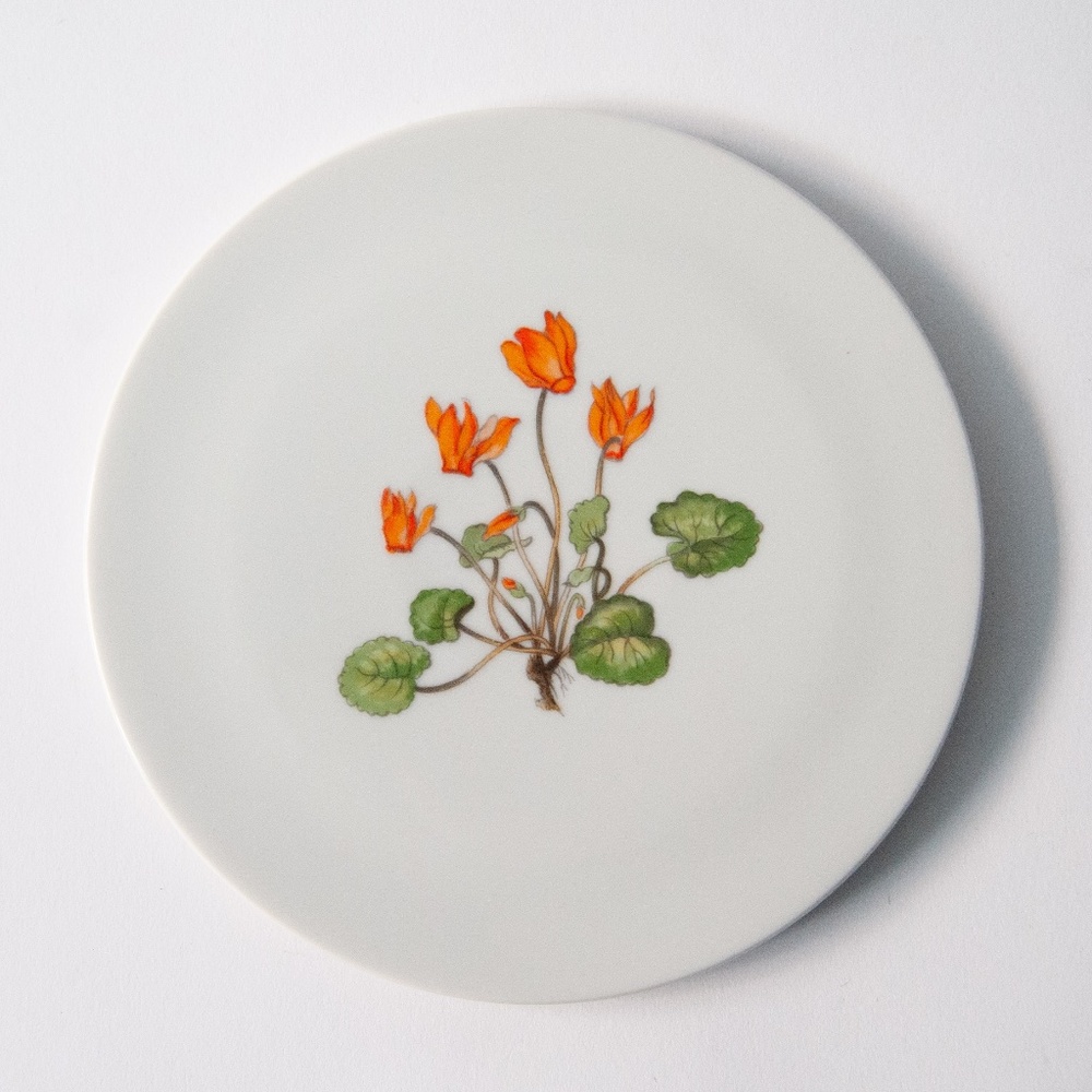 Ceramic Round Floral Trivet